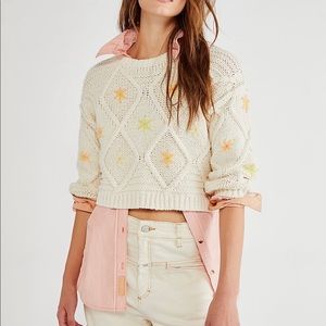 Free people Maise pullover. Perfect spring sweater